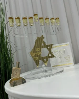 חנוכיה דגם עם ישראל חי