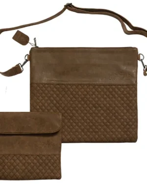 כיסוי טלית ותפילין קלאסי חום