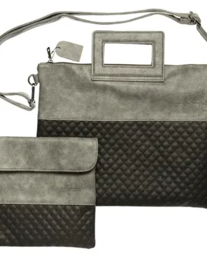 כיסוי טלית ותפילין אפור שחור