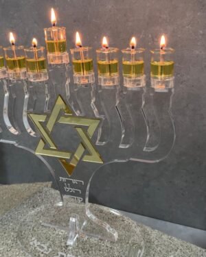 חנוכיה דגם מגן דוד