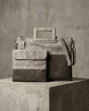 כיסוי טלית ותפילין אפור שחור