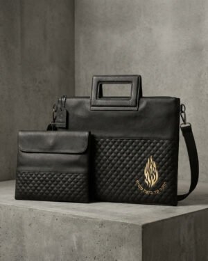 כיסוי טלית ותפילין האש שלי שחור