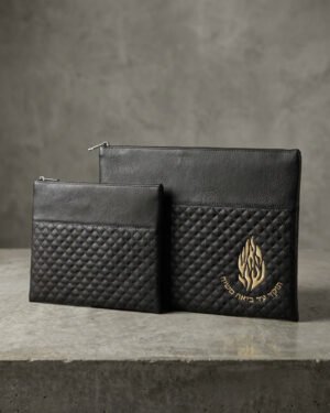 סט כיסויים לטלית תפילין האש שלי שחור