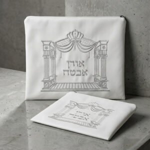 סט כיסויים לטלית תפילין בית המקדש
