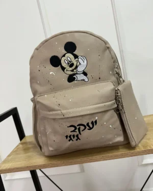 תיק גן מיקי בז'