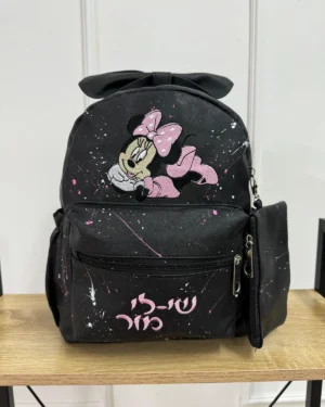 תיק גן פפיון שחור - מיני מאוס