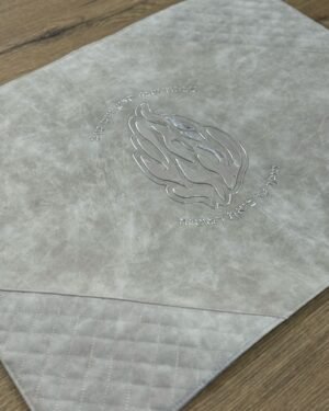 כיסוי חלה האש שלי אפור כסוף