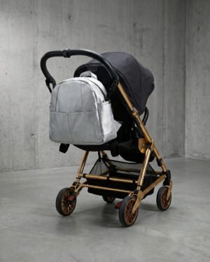 תיק עגלה כסוף