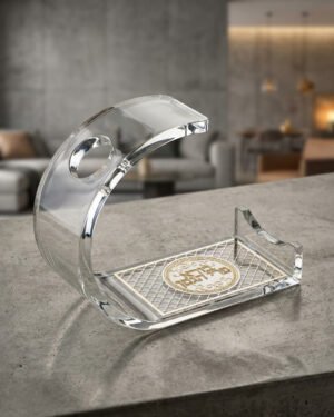 מעמד לבקבוק יין מעוגל