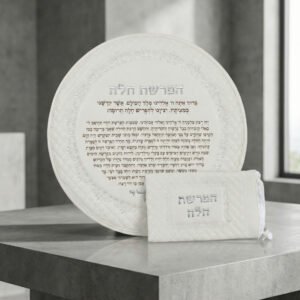 כיסוי להפרשת חלה מובלט כסוף