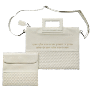 כיסוי טלית ותפילין ברכת הכהנים לבן