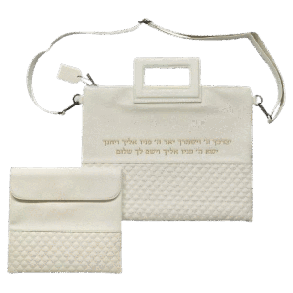 כיסוי טלית ותפילין ברכת הכהנים לבן