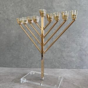 חנוכיה טופז משולב אקריל