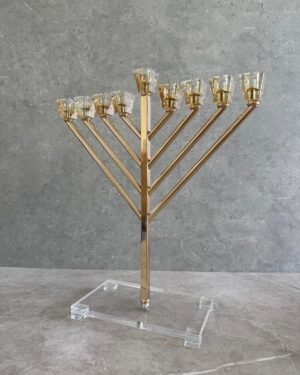 חנוכיה טופז משולב אקריל