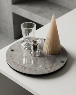 סט הבדלה אפור בטון