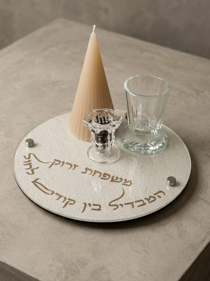 סט הבדלה אפור בטון (העתק)